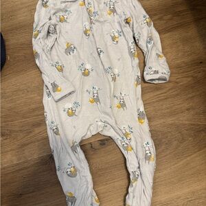 Angel Dear Gray and Yellow Kids Footie